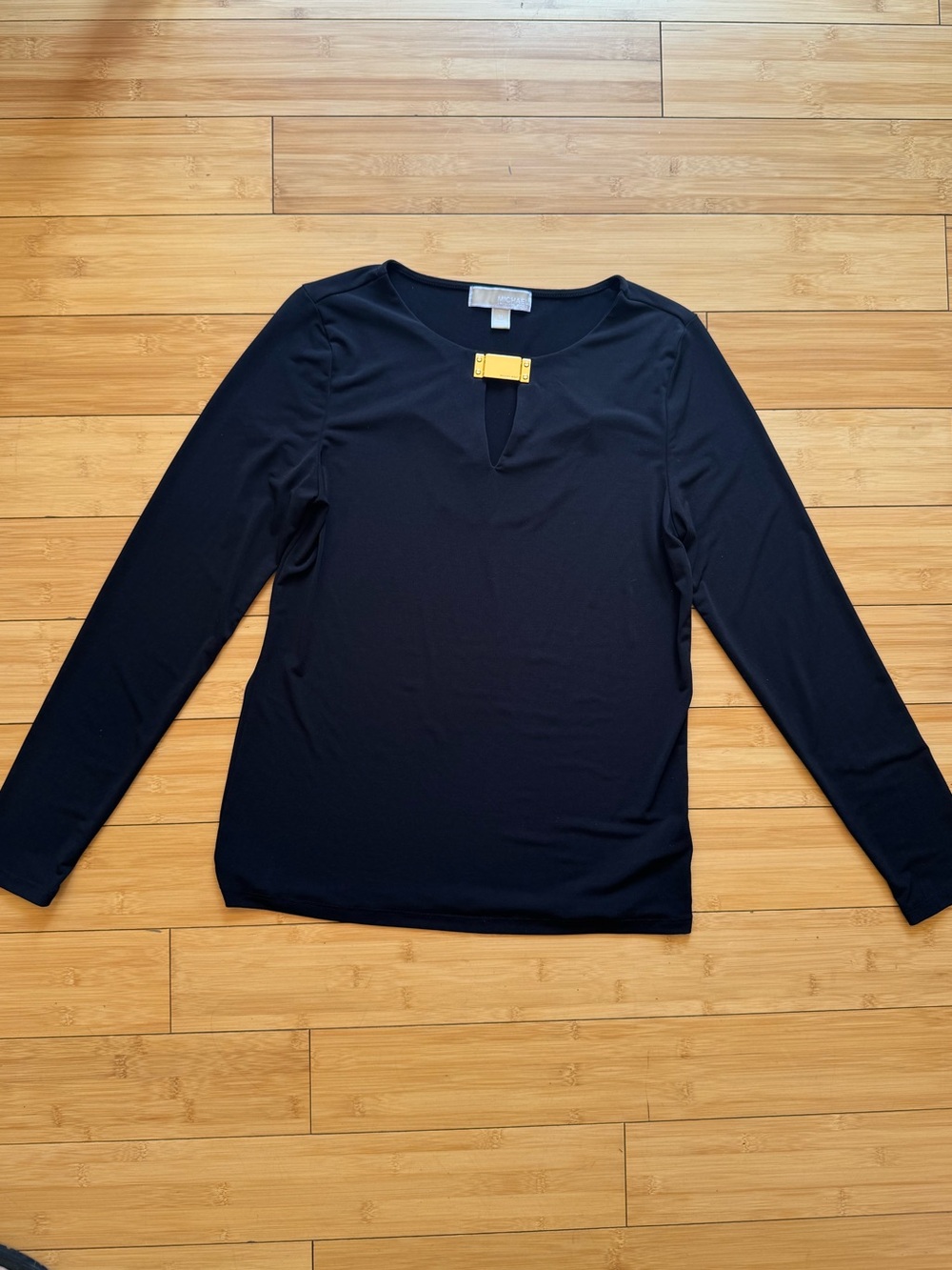 Michael Kors Black Top with Gold Accent Clasp